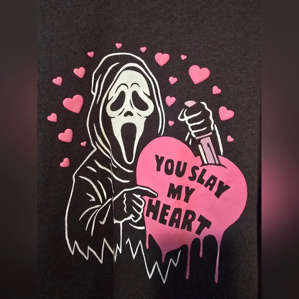 Torrid NWT Ghostface "You Slay My Heart" Crewneck Sweatshirt - Picture 2 of 5